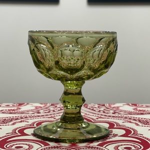 ▪️6 Vintage Imperial Glass Provincial Green Dot▪️